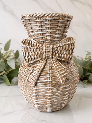 XL Bow Weave Vase - 11"