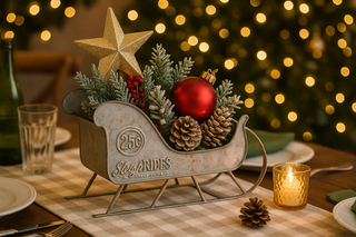 Vintage Style White Sleigh