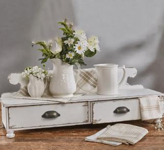 Counter Shelf - Distressed White - Pre Order For Sept 13th