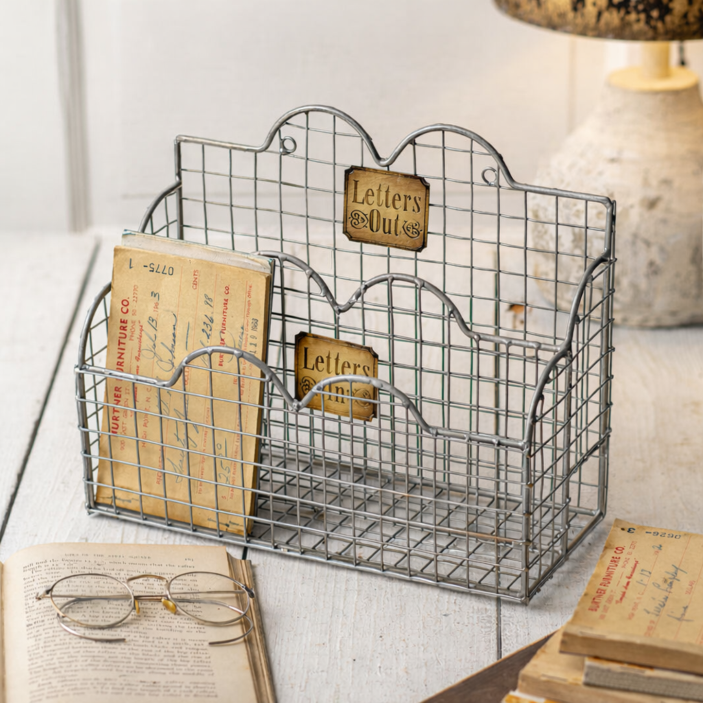 Letters In Mail Caddy - Aged Nickel – River Chic Designs