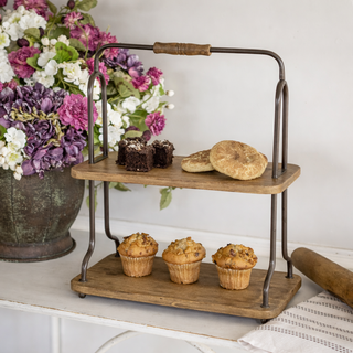 Two Tier Tabletop Shelf