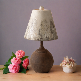 Antique-Inspired Cannon Ball Tabletop Lamp