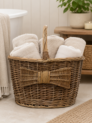 Large Willow Bow Market Basket