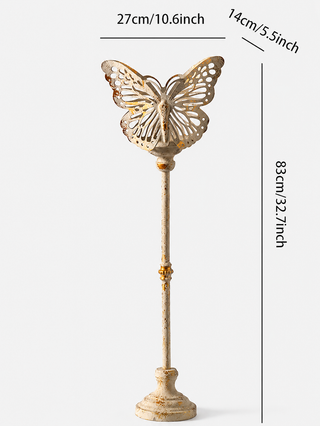 Cottage Garden Butterfly Candle Holders - Large
