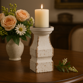 Chunky Distressed Candle Holder
