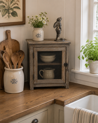 Vintage Style Farmhouse Pie Safe