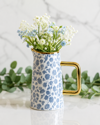 Golden Accent Tiny Flower Pitcher