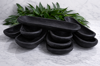 8 Half Baguette Dough Bowls - (not candle worthy)