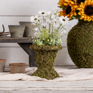 Cottage Moss Pedestal Planter