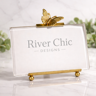 Golden Butterfly Picture Easel - 6"