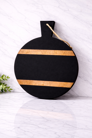 Black Deco Serving Board