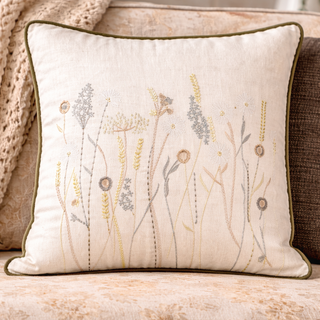 Ivory Botanical Pillow