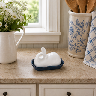 Coastal Cottage Whale Butter Dish