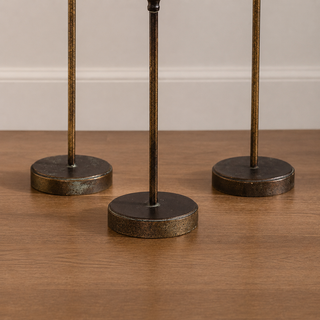 French Style Iron Floor Candle Holders - Large