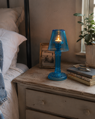 Blue Harbor Glass T-Light Holder