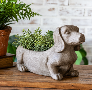 Dachshund Planter - 15.3"