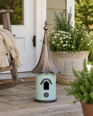 Metal Pagoda Birdhouse
