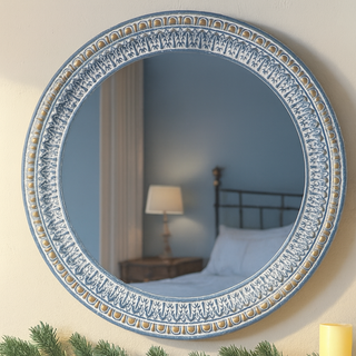Round Ornate Wall Mirror