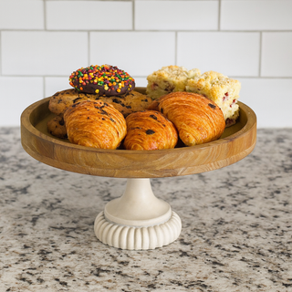 Farmhouse Round Pedestal Display Stand