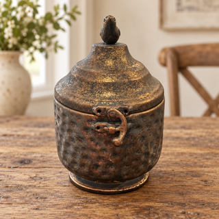 Golden Cottage Keepsake Canister - Small