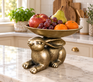 Rabbit Bowl Figurine