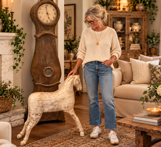 Old World Equestrian Horse - 30"