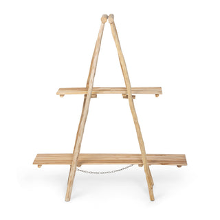 Natural Ladder Display Shelf