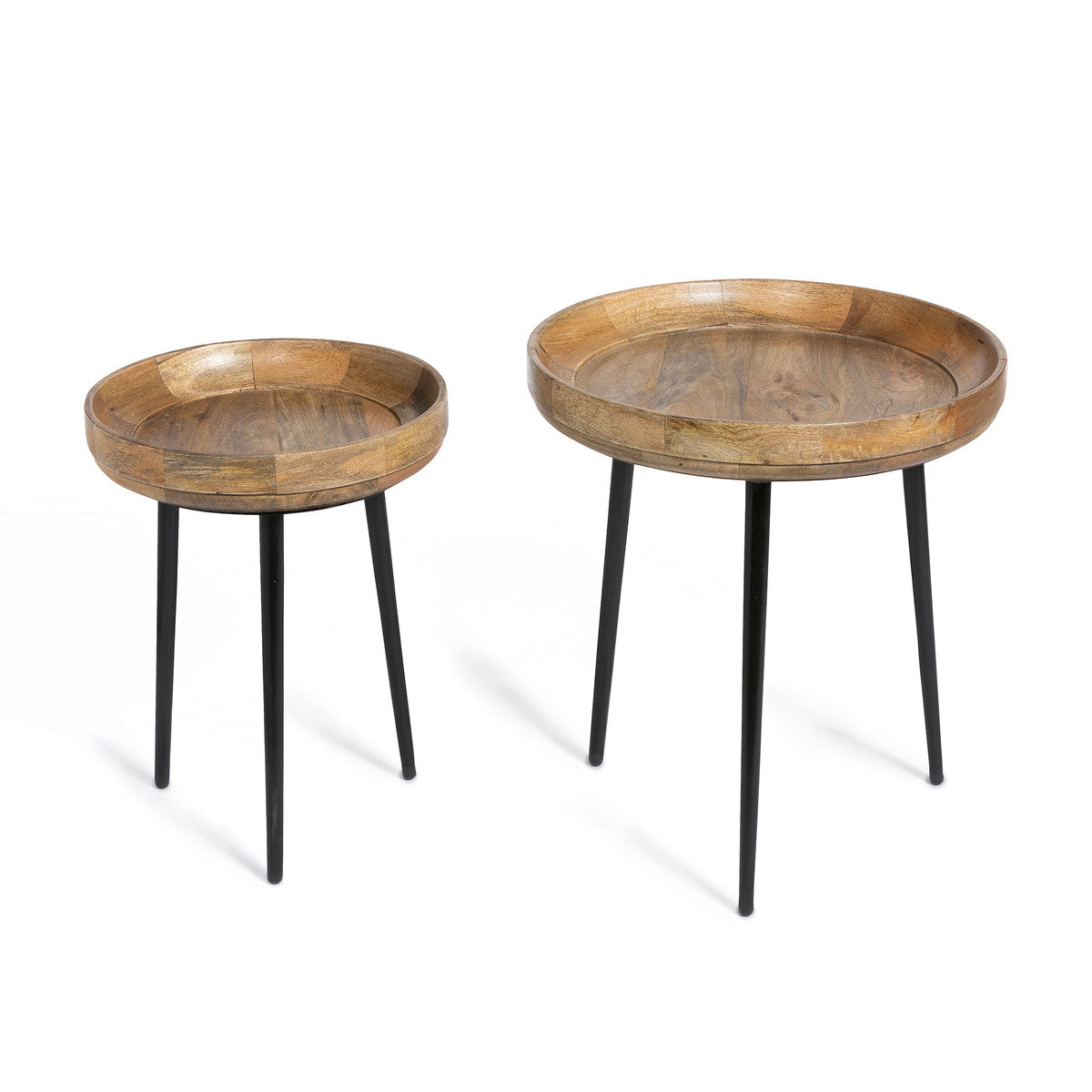 Park Hill - Wood and Iron Occasional Tables, Set of 2