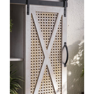 Sliding Barn Door Cabinet - White