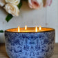 River Chic Candles - Blue Toile Medium