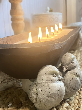 River Chic Candles - 6 Wick Dough Bowl Candle - Black