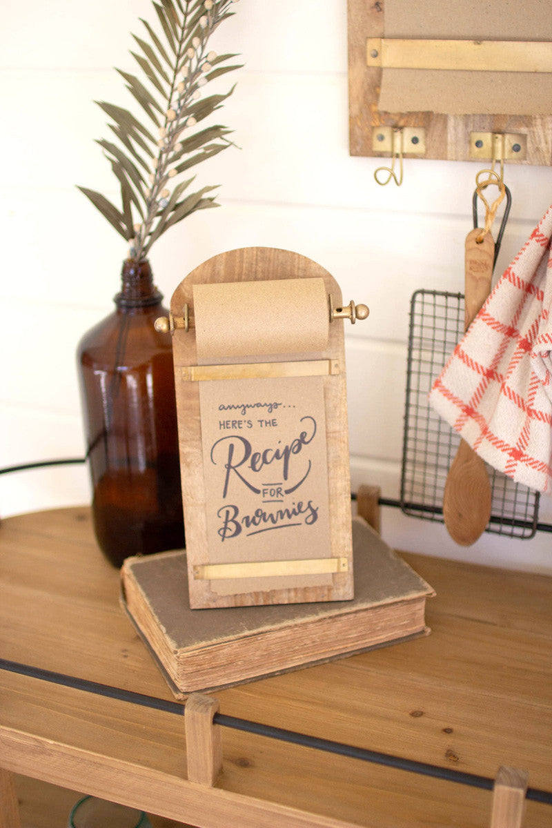 Wooden Table Top Note Roll – River Chic Designs