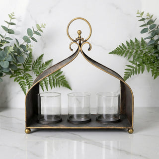 Heritage Iron Triple Candle Holder