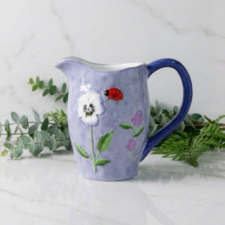 Summer Floral Pitcher 7"