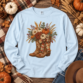 Pumpkin Patch Boots Long Sleeve Tee