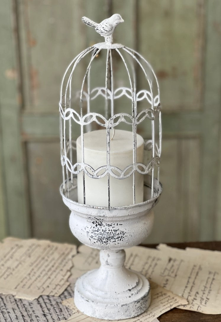 Wire Perch  | Cream | 17"