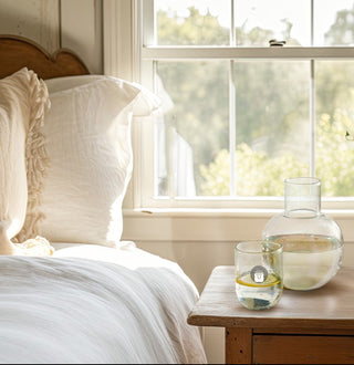Recycled Glass Bedside Carafe Set