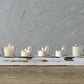 Distressed Wood Votive Holder with Cups