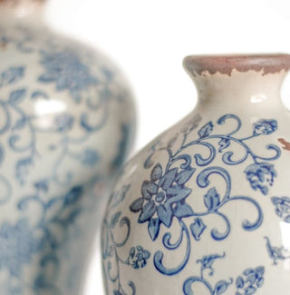 Vintage Floral Vases (Set of 2)