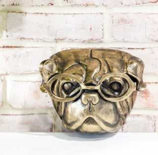 Gold Dog Wall Accent