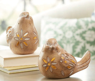 LED Bird Figurines (Set of 2)