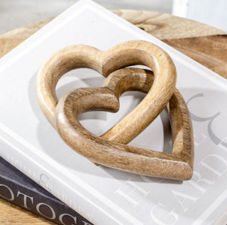 Interlocking Wood Hearts