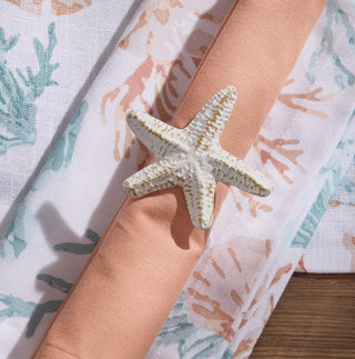 Starfish Metal Napkin Ring (Set of 4 )