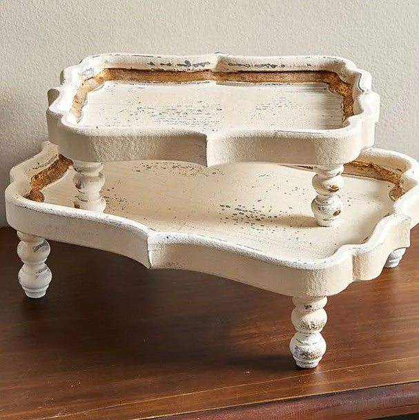 Scalloped Edge Risers - Set of 2 – River Chic Designs