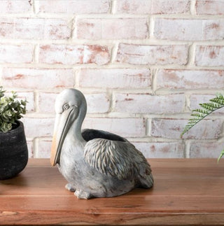 Cement Pelican Planter