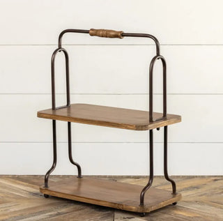 Two Tier Tabletop Shelf