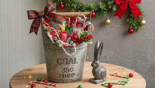 Coal Bucket with Wooden Handle