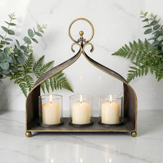 Heritage Iron Triple Candle Holder