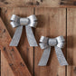 Set of Two Galvanized Metal Bows - River Chic Designs