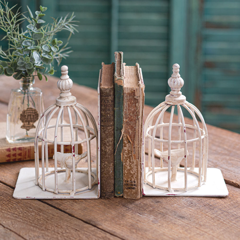 Birdcage Bookends